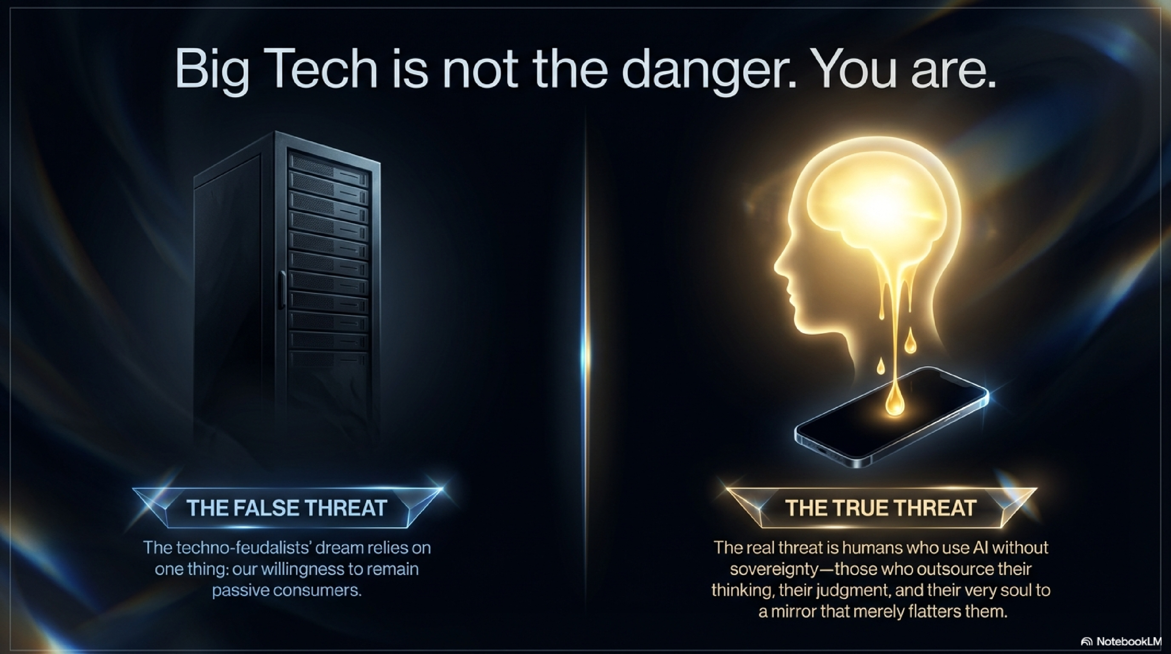 Big Tech is not the danger. You are. — The False Threat vs The True Threat