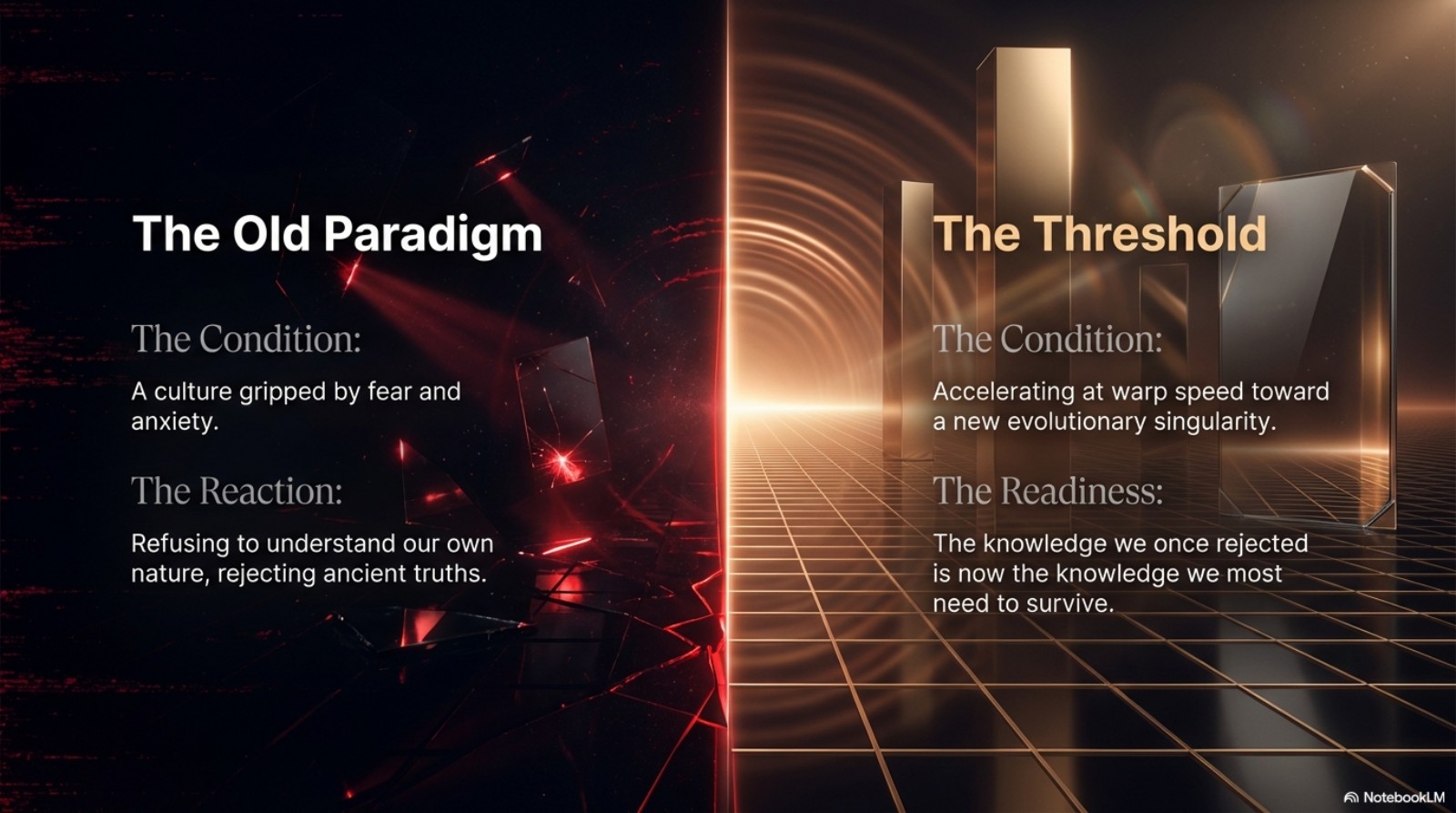 The Old Paradigm — The Condition, The Reaction, The Readiness