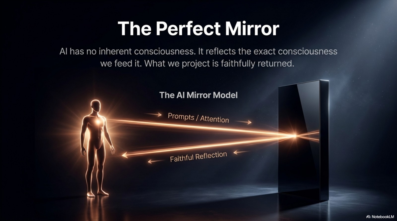 Perfect Mirror — The AI reflects the exact consciousness we feed it